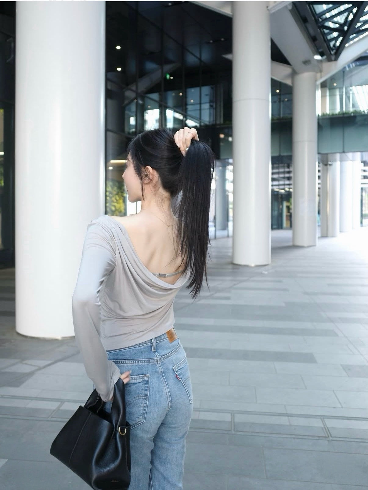 Drape Back Metal Top