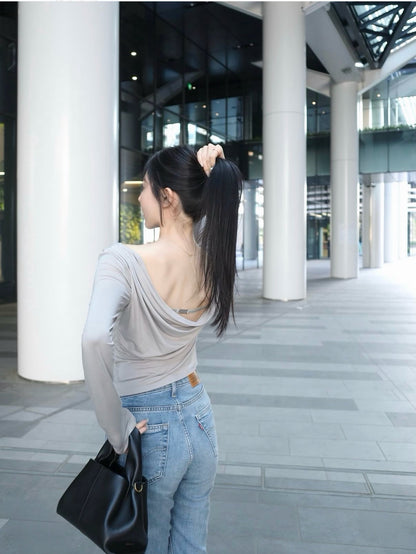 Drape Back Metal Top