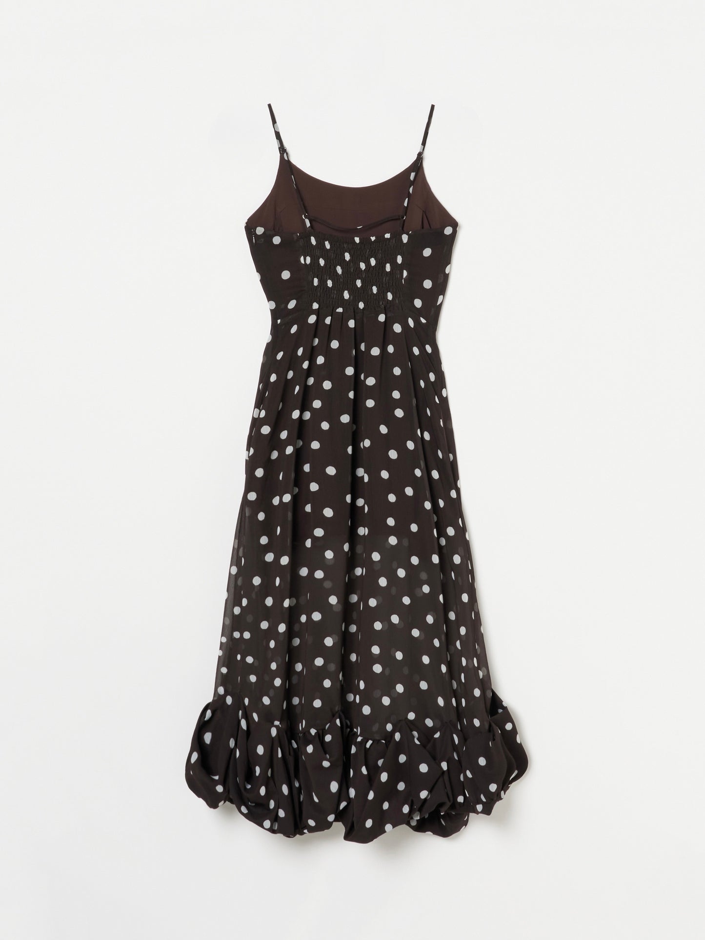 Dot Balloon Hem Dress