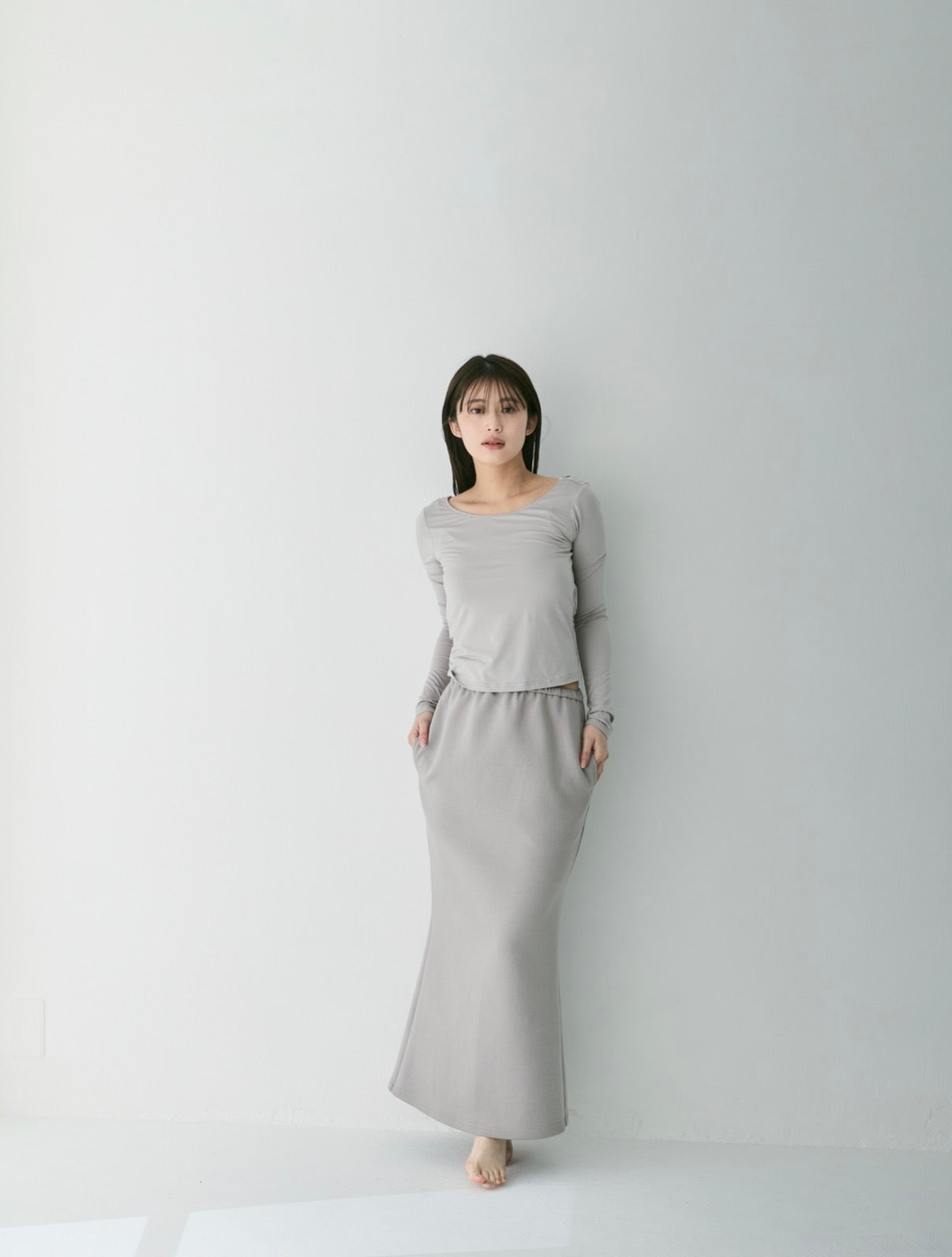 Emboss Cutout Sweat Set Up