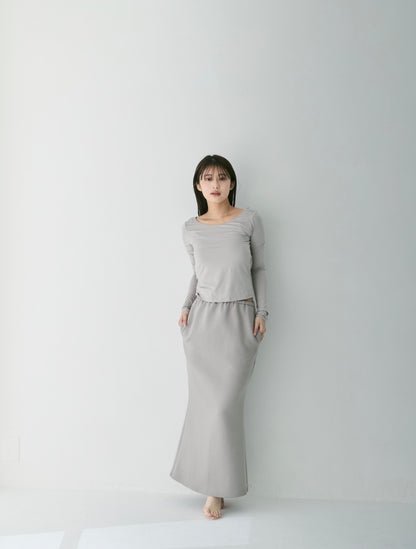 Emboss Cutout Sweat Set Up