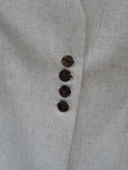 Lined Bottons Classical Cocoon Jacket