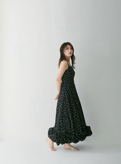 Floral Balloon Hem Dress