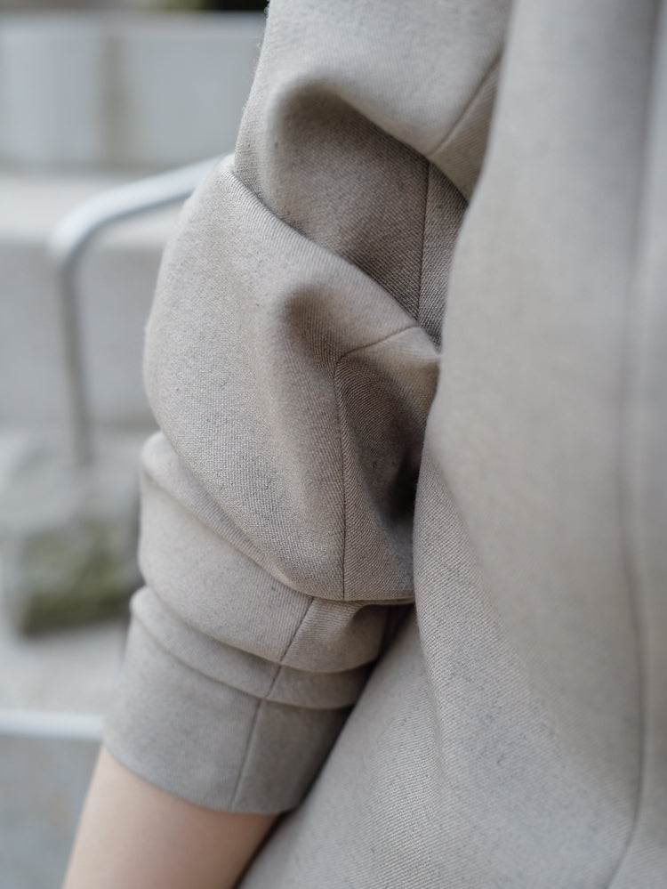 Lined Bottons Classical Cocoon Jacket