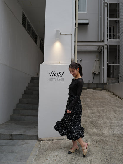 Floral Balloon Hem Dress
