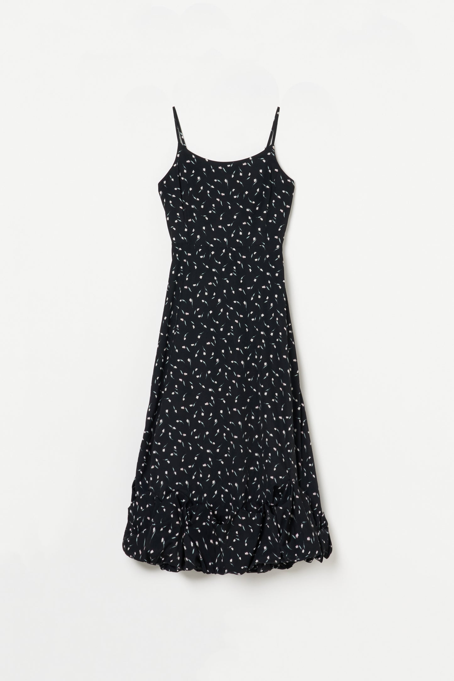 Floral Balloon Hem Dress