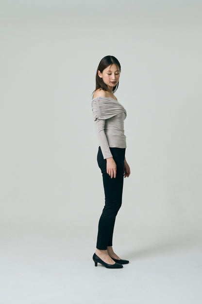 Crossed Reversible Offshoulder Tops