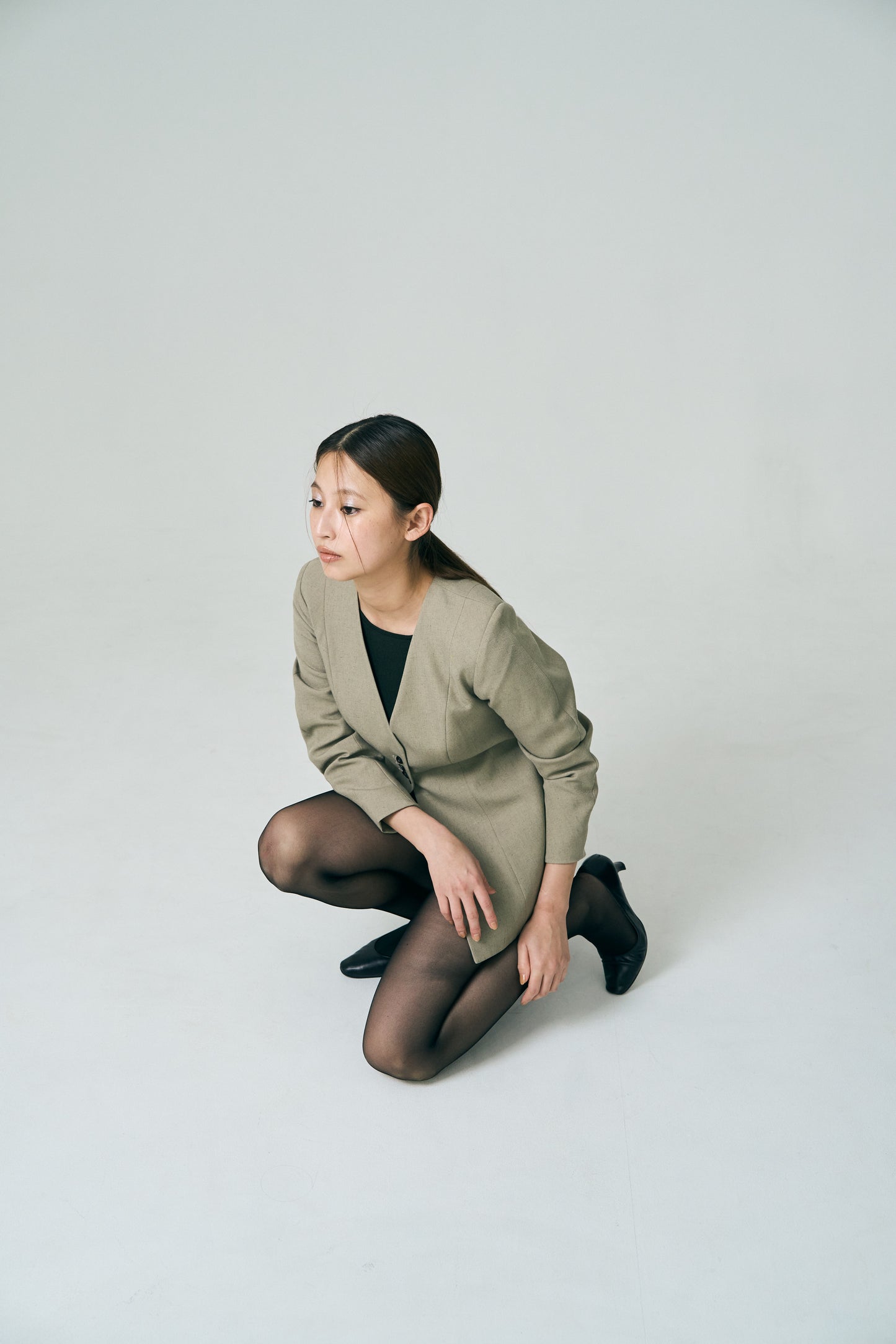 Lined Bottons Classical Cocoon Jacket