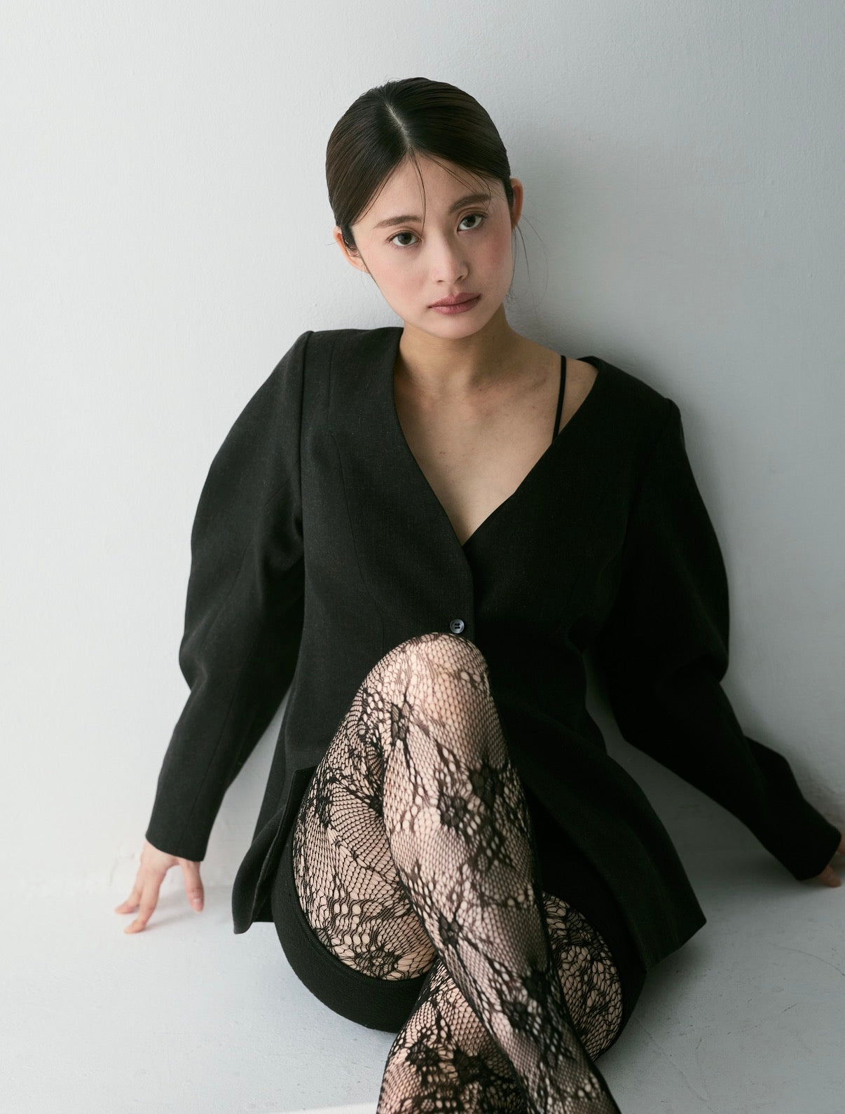 Lined Bottons Classical Cocoon Jacket