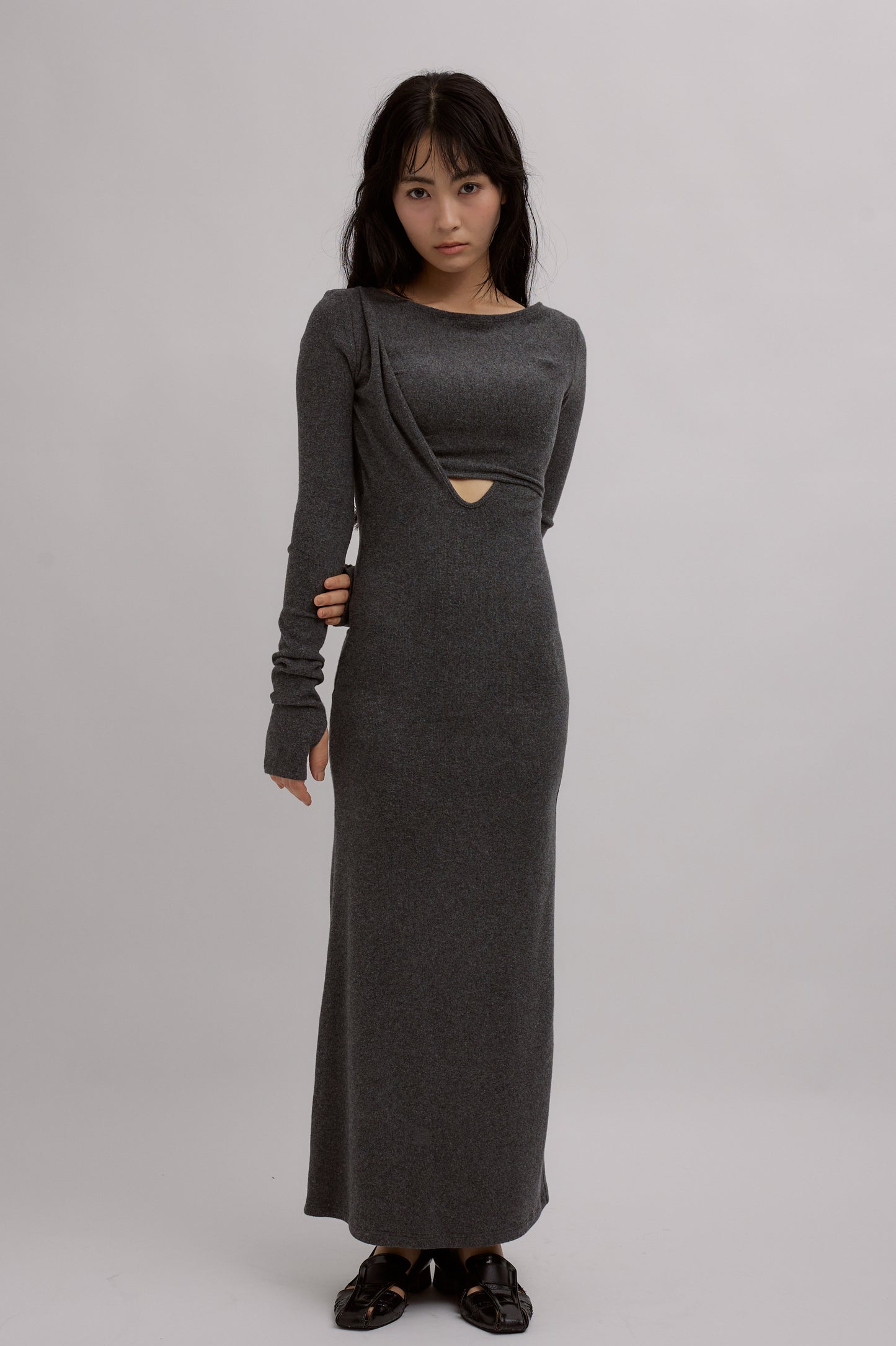 Layered Nuance Cutout Dress
