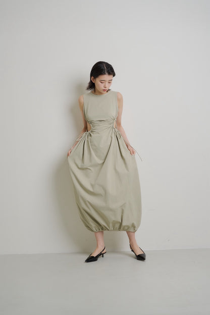 Sleeveless Cutout Tie Dress