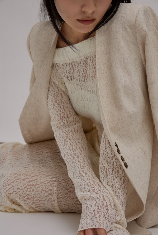 Lined Bottons Classical Cocoon Jacket